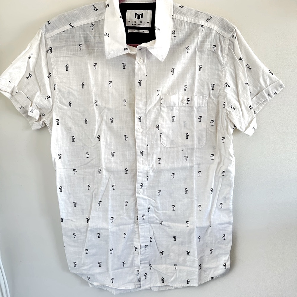 Minimum Short Sleeve Collared Button Down Shirt